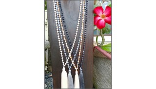 bali beads crystal necklaces tassels wholesale price 60 pieces free shipping